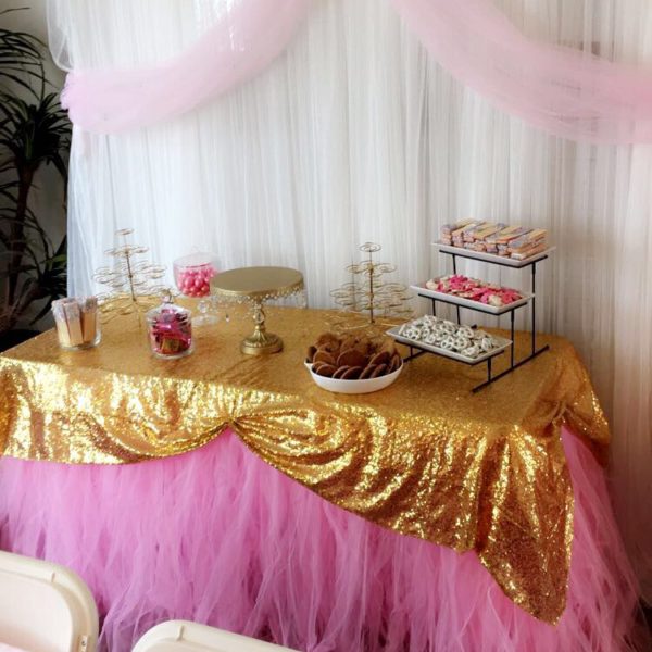 Table tutu skirt- pink – Rent a Party