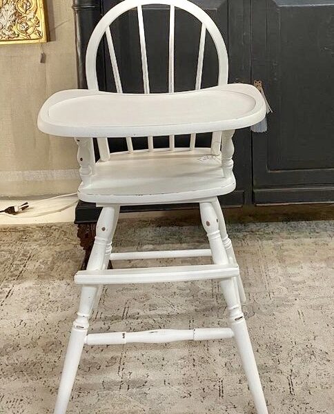 vintage white high chair